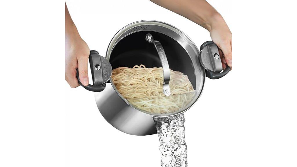 large stainless steel stock pot