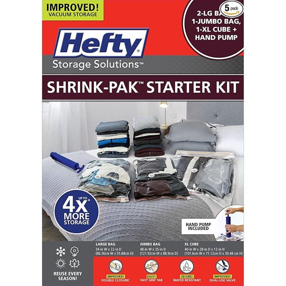 Hefty Shrink-Pak Starter Kit - Vacuum Seal Bags