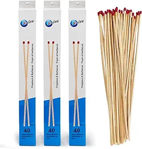 Extra Long Safety Matches for Fireplace & BBQ