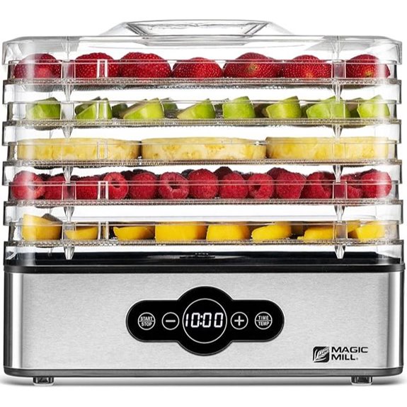 Magic Mill Food Dehydrator with 5 Stackable Trays