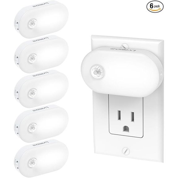 Lyridz Plug-in Night Light with Motion Sensor (6-Pack)