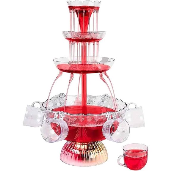 3-Tier Electric Cocktail Machine with LED Base