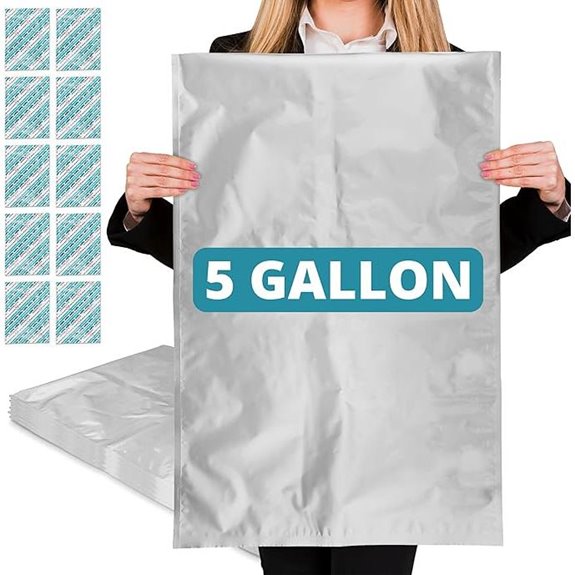 Dry-Packs Mylar Bags with Oxygen Absorbers for Food Storage