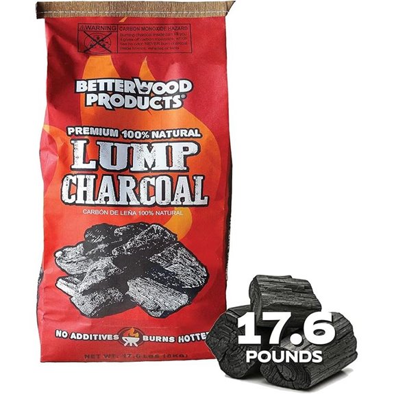 BetterWood Natural Hardwood Lump Charcoal (17.6 lbs)
