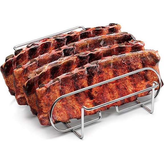 Sorbus Rib Rack - Non-Stick Steel Grill & BBQ Accessory