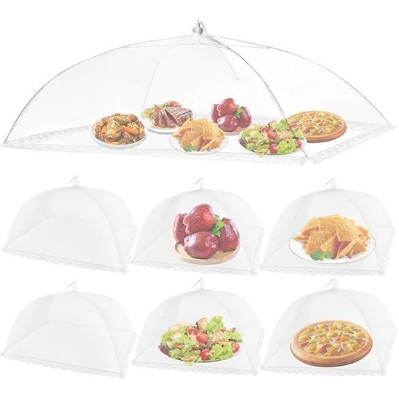 Food Covers Set for Outdoors Mesh Tent Nets 7 Pieces