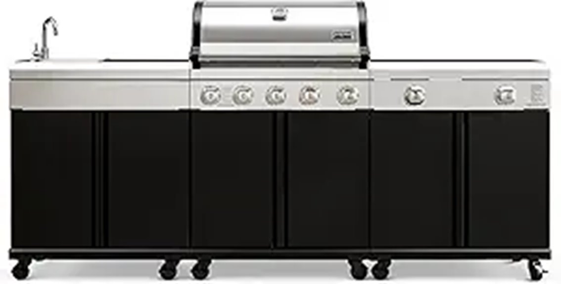 Brand-Man Outdoor Kitchen Grill & Griddle Combo