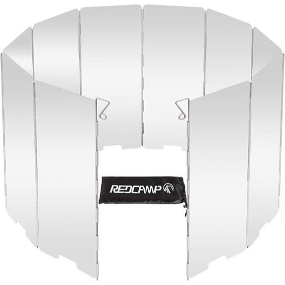 REDCAMP Folding Aluminum Camping Stove Windshield