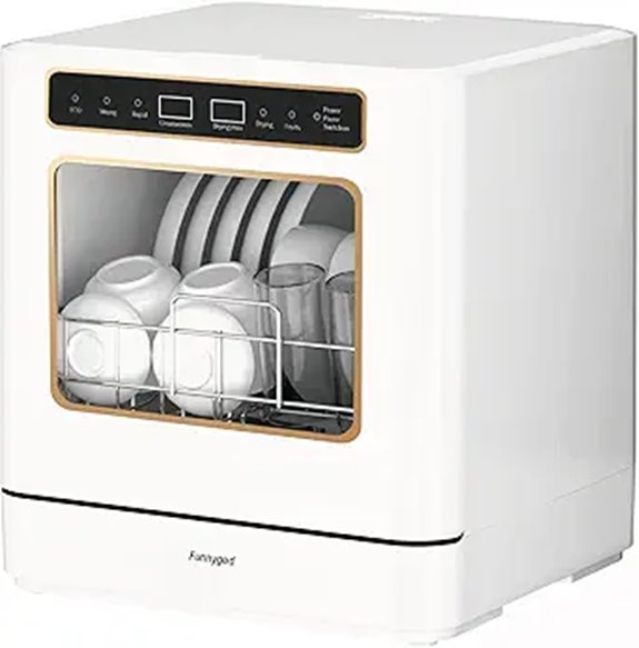 Portable Countertop Dishwasher with 4 Cleaning Modes