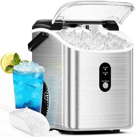 Nugget Ice Maker Countertop - Portable Sonic Ice Machine