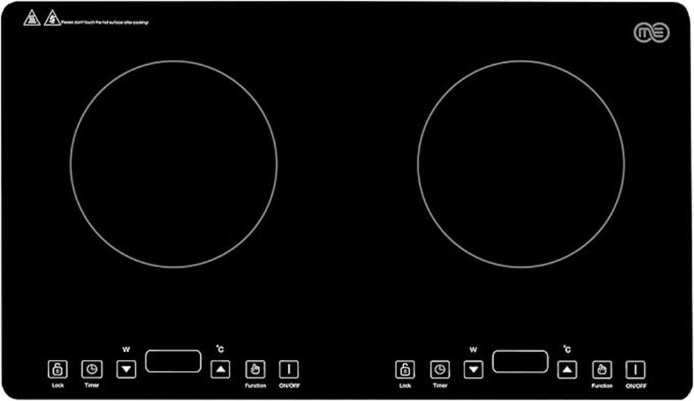 portable double induction cooktop