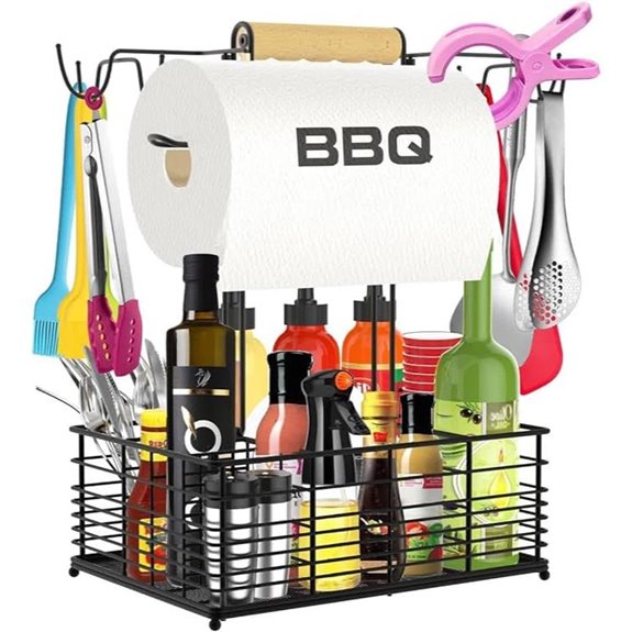 BBQ Grill Caddy for Outdoor Camping & Tailgating