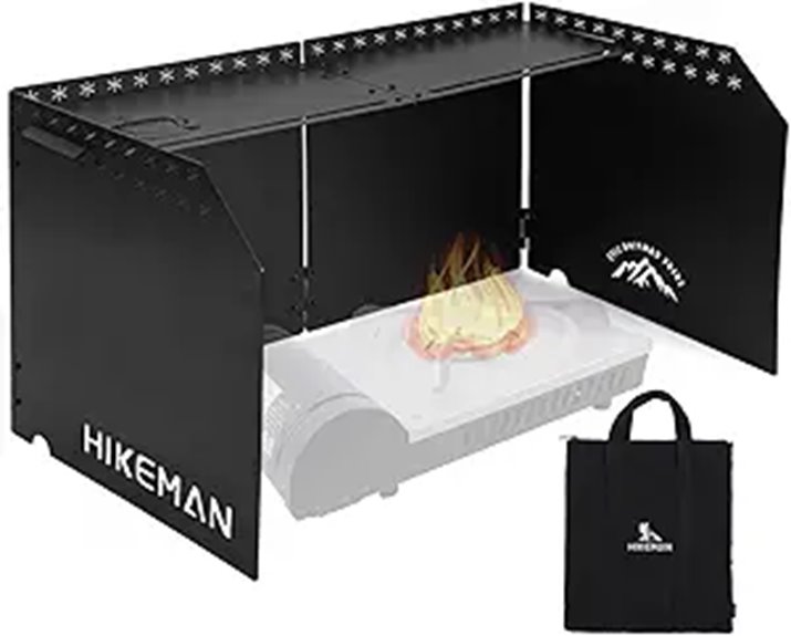 HIKEAMN Camping Stove Windscreen with Storage Bag