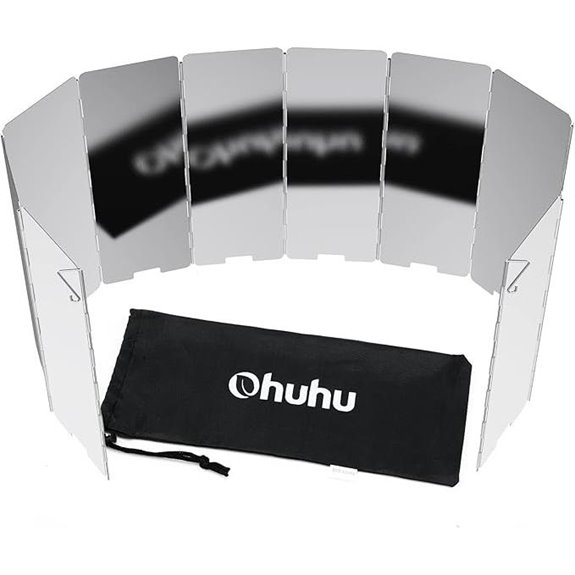 Ohuhu Camping Stove Windscreen with Carry Bag