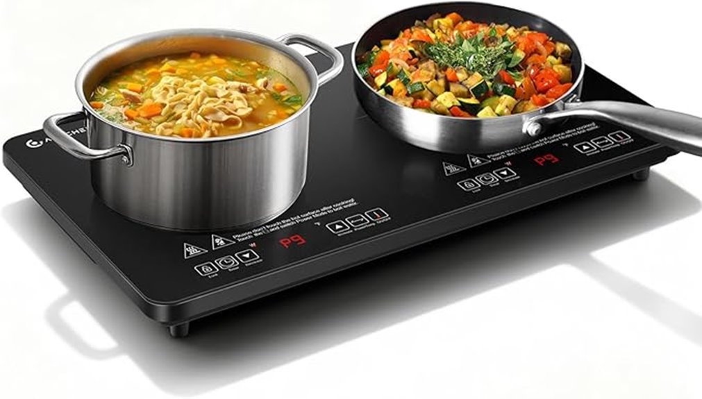 portable two burner induction
