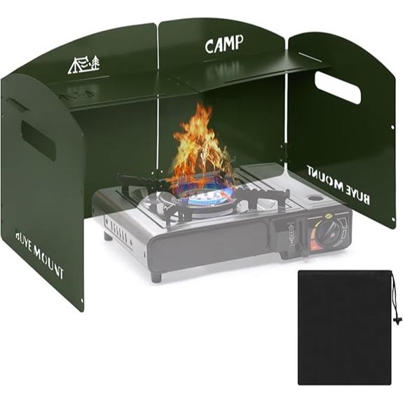 Camping Stove Windscreen with Drawstring Bag