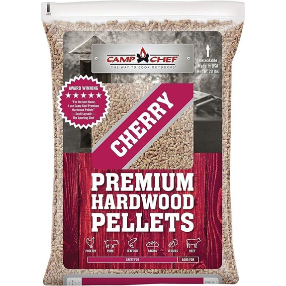 Camp Chef PLCY Cherry Premium Hardwood Smoking Cooking Pellets 20-Pound