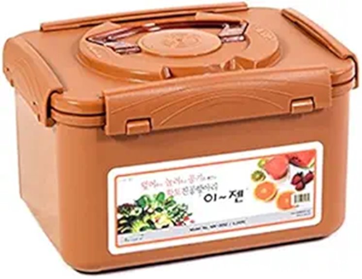e-jen Premium Kimchi Fermentation Container (1.3 gal)