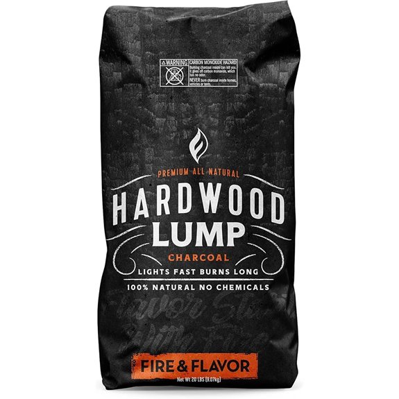 Fire & Flavor Premium All Natural Hardwood Lump Charcoal