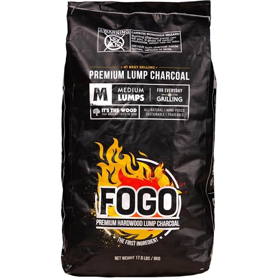 FOGO Premium Oak Lump Charcoal for Grilling