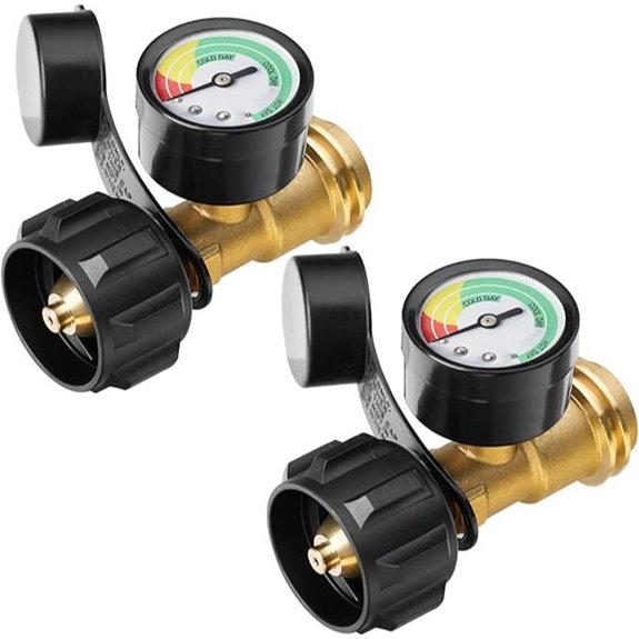 Propane Tank Gauge 2-Pack Universal 5-40 lb