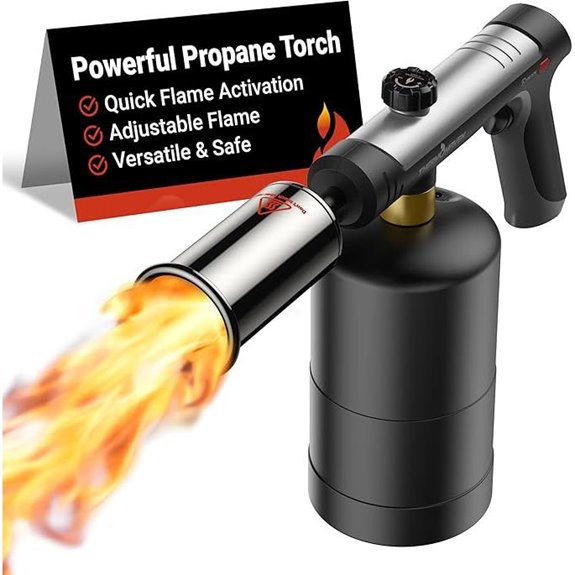 ThermoMaven Propane Torch with Safety Lock and Max Fire