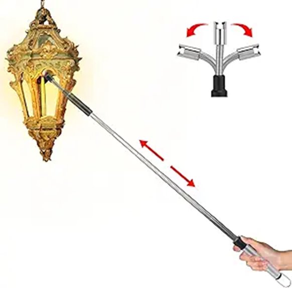 Rechargeable Electric Long Lighter with 360° Rotation