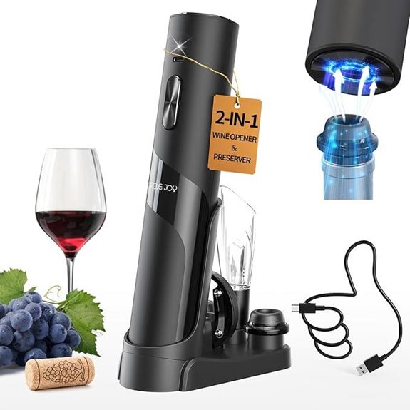 CIRCLE JOY Rechargeable Electric Wine Opener Set