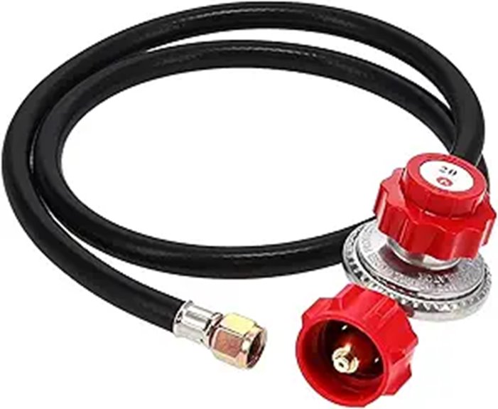 GasOne 2109-RED High Pressure Regulator with Hose