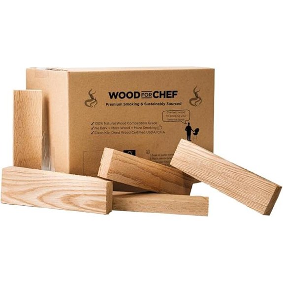 WoodForChef Red Oak Smoking Wood Chunks (16 lbs)