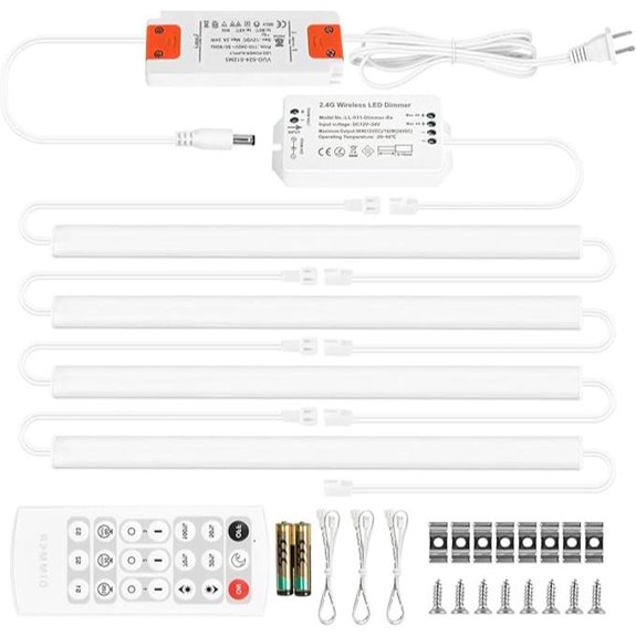 Litever Under Cabinet Lights with Remote Control