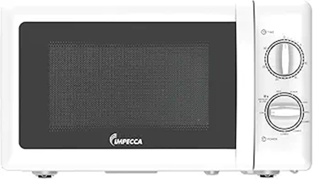 IMPECCA Retro Countertop Microwave Oven 0.7 Cu Ft