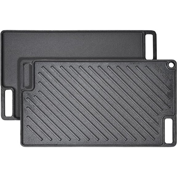 Reversible 17x10'' Cast Iron Grill/Griddle Pan