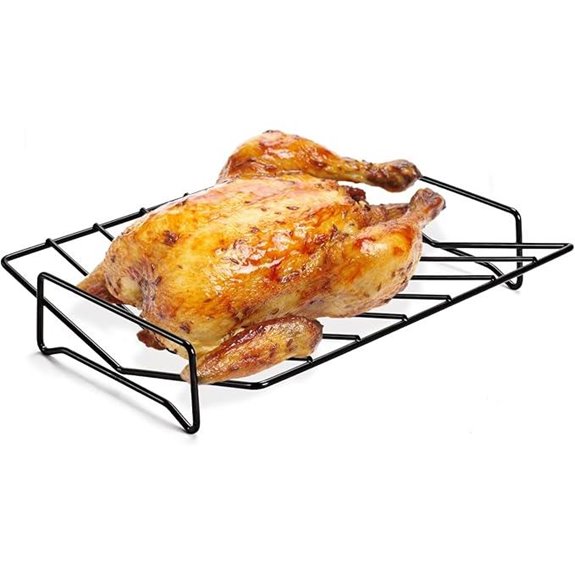 Grilling & Smoking Rib Rack Reversible 12x10 Black