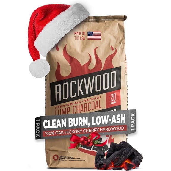 Rockwood Hardwood Lump Charcoal 20lbs for Grilling