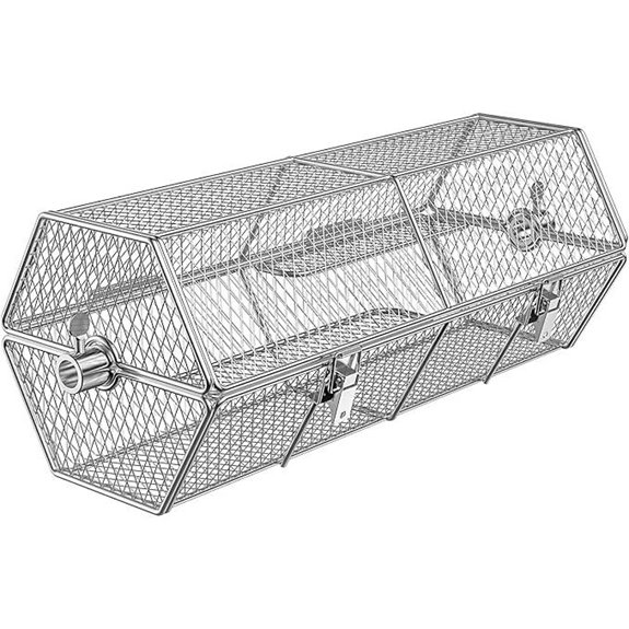 Skyflame Rotisserie Grill Basket for Spit Rods