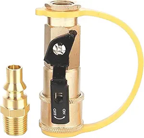 RV Propane Quick Connect Adapter Brass Kit