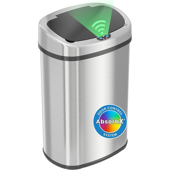 iTouchless 13 Gallon Automatic Sensor Trash Can