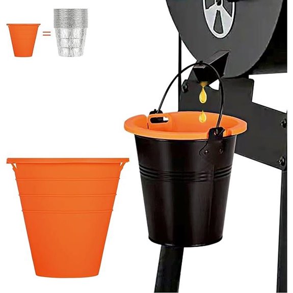 Reusable Silicone Grease Bucket Liners for Traeger & More