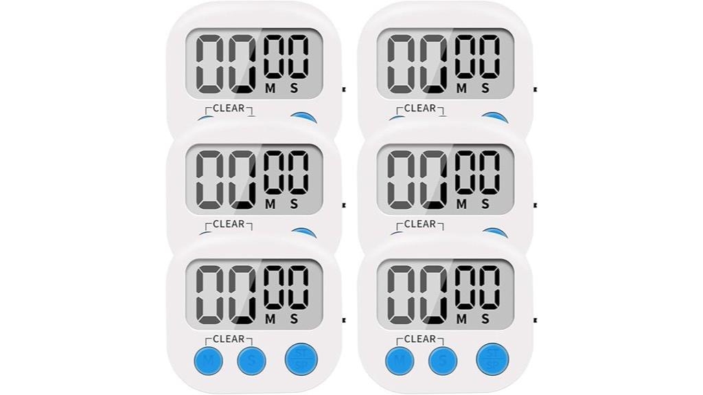 small magnetized kitchen timers