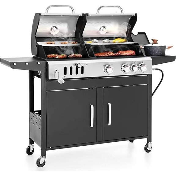 Sophia & William Charcoal/Propane Gas Grill Combo