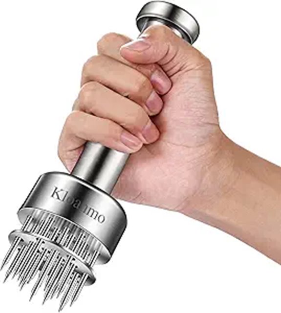 Stainless Steel Meat Tenderizer with 21 Needles