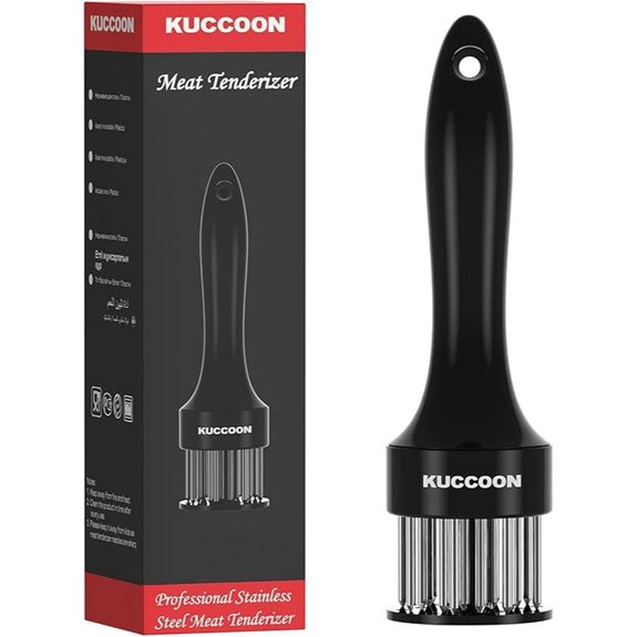 Stainless Steel Meat Tenderizer Tool with 24 Blades