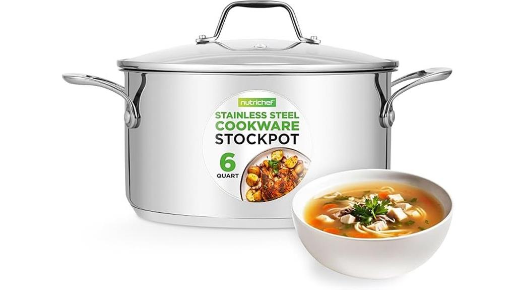 stainless steel 6 quart pot