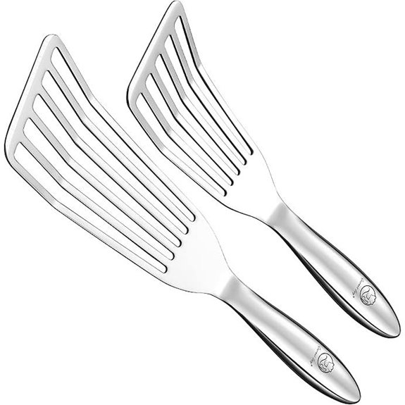 Stainless Steel Fish Spatula Set with Ergonomic Handles