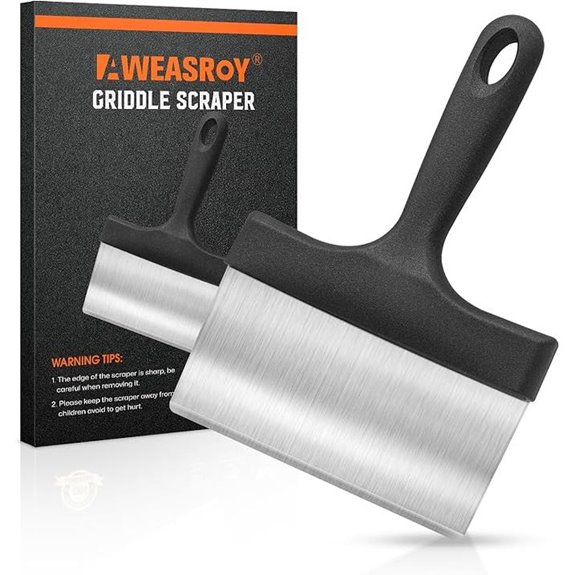 stainless steel grill scraper