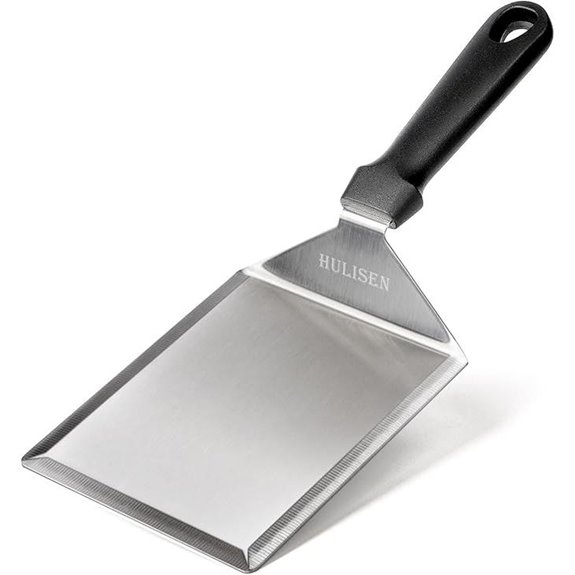 HULISEN Stainless Steel Grill Spatula with Cutting Edges