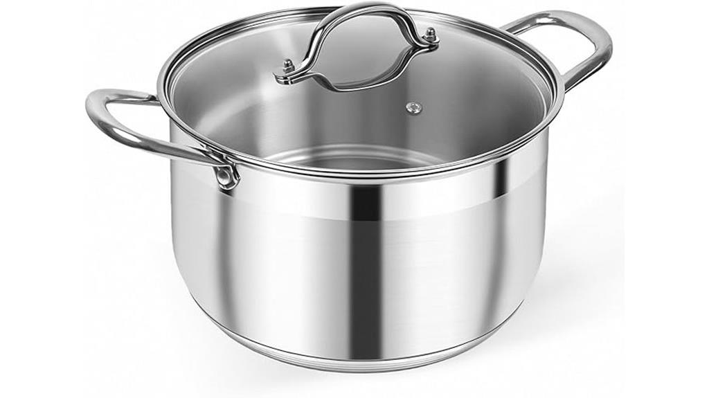 stainless steel large stockpot