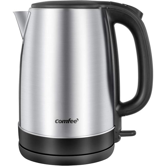 COMFEE 1.7L Stainless Steel Electric Tea Kettle