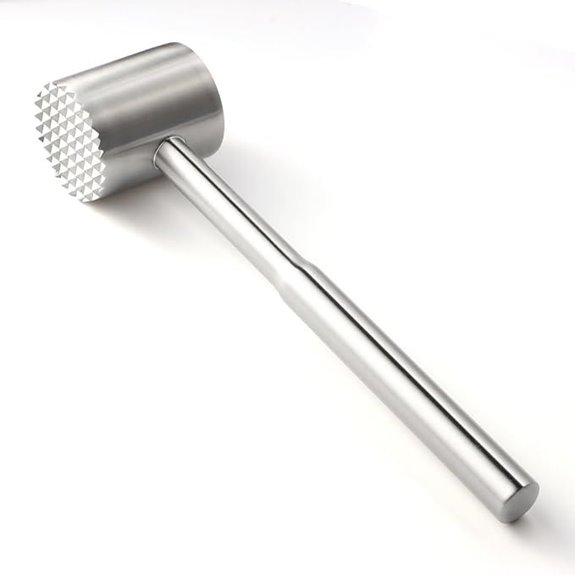 Stainless Steel Meat Tenderizer Mallet with Handle